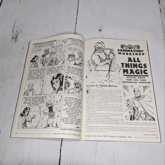 KNIGHTS OF THE DINNER TABLE MAGAZINE NO83 - Picture 3 of 3